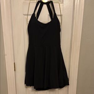 Athletic Black Halter Jumpsuit